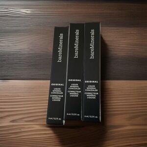 BARE MINERALS ~ ORIGINAL‎ LIQUID MINERAL CONCEALER ~ DARK 5N 0.2 OZ Lot Of THREE